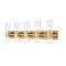 Z-Lite Lawson 5 Light Vanity, Rubbed Brass & Clear 343-5V-RB - alternate 1